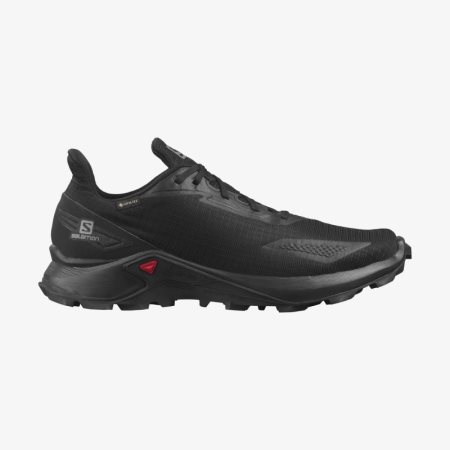 Salomon ALPHACROSS BLAST GTX Mens Trail Running Shoes Black UK DBCA